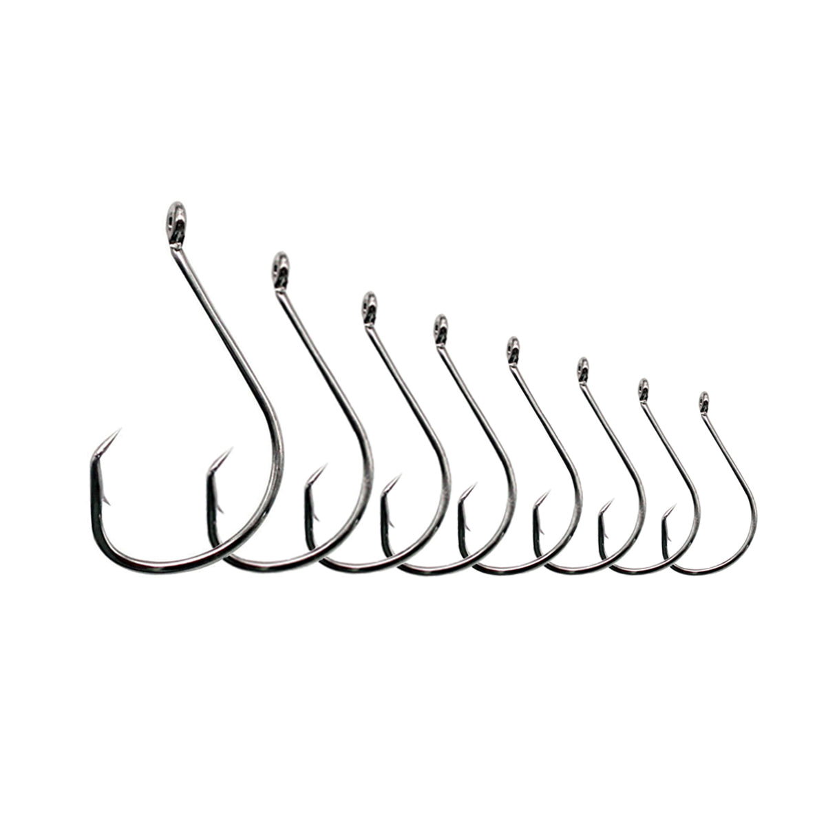 Circle Catfish Octopus Fishing Hooks High Carbon Steel Saltwater 1#-8/0# 8 Sizes 50/75/100/150/300pcs