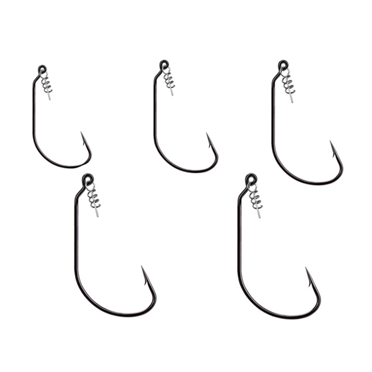 50pcs Fishing Swimbait Hooks with Twistlock High Carbon Steel