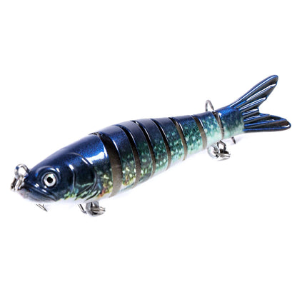 Multi Jointed Swimbaits 8 Segment Jointed 3.93inch 11.4g Bionic Lifelike Swimming Bass Lures