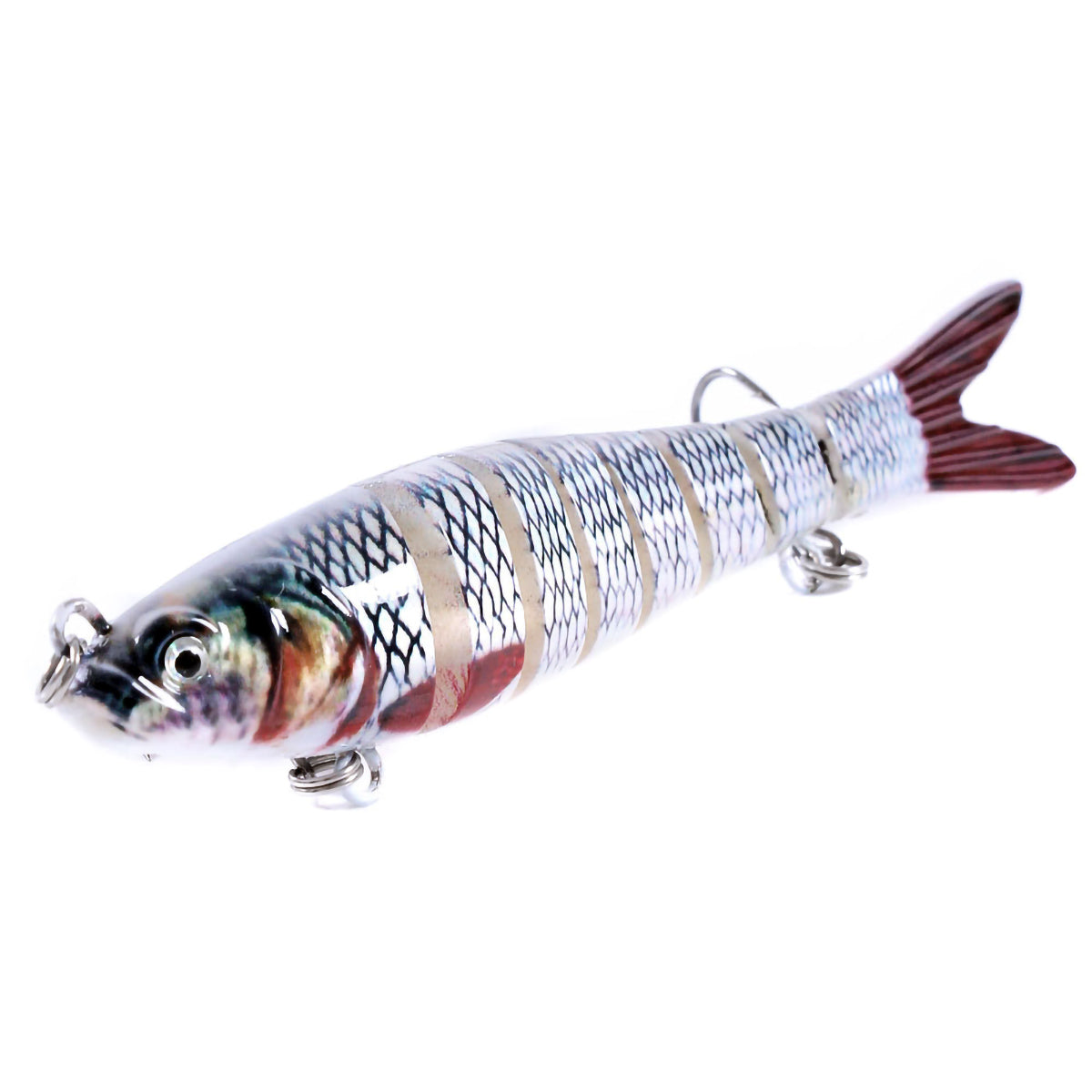 Multi Jointed Swimbaits 8 Segment Jointed 3.93inch 11.4g Bionic Lifelike Swimming Bass Lures