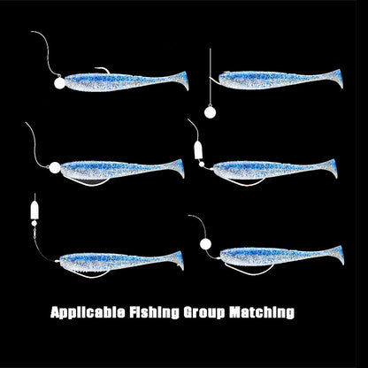 30pcs Soft Fishing Lures Plastic Paddle Tail Swim Baits 2.16"-3.15" 1.2-4.2g 10 Colors Available for Bass Trout Walleye