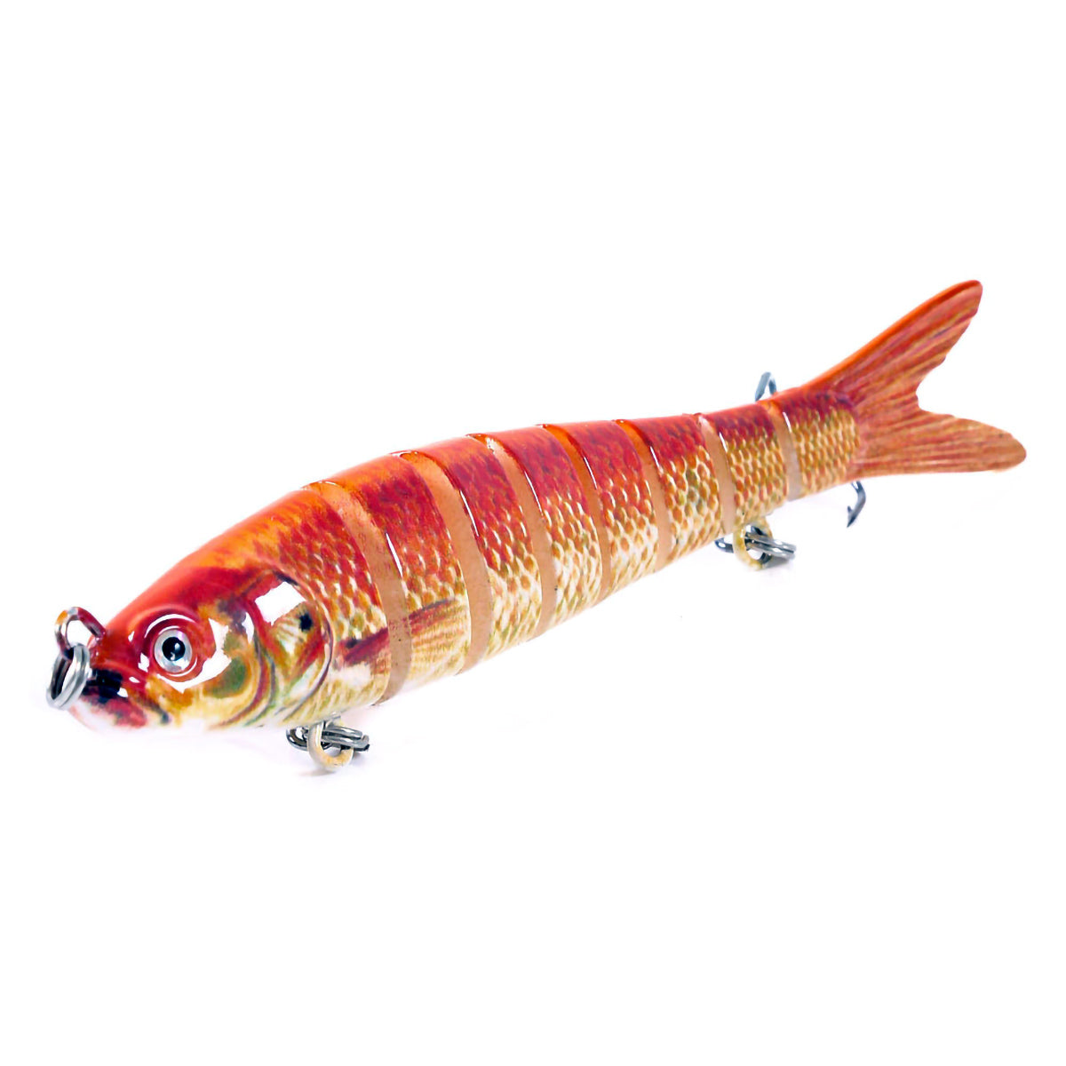 Multi Jointed Swimbaits 8 Segment Jointed 3.93inch 11.4g Bionic Lifelike Swimming Bass Lures