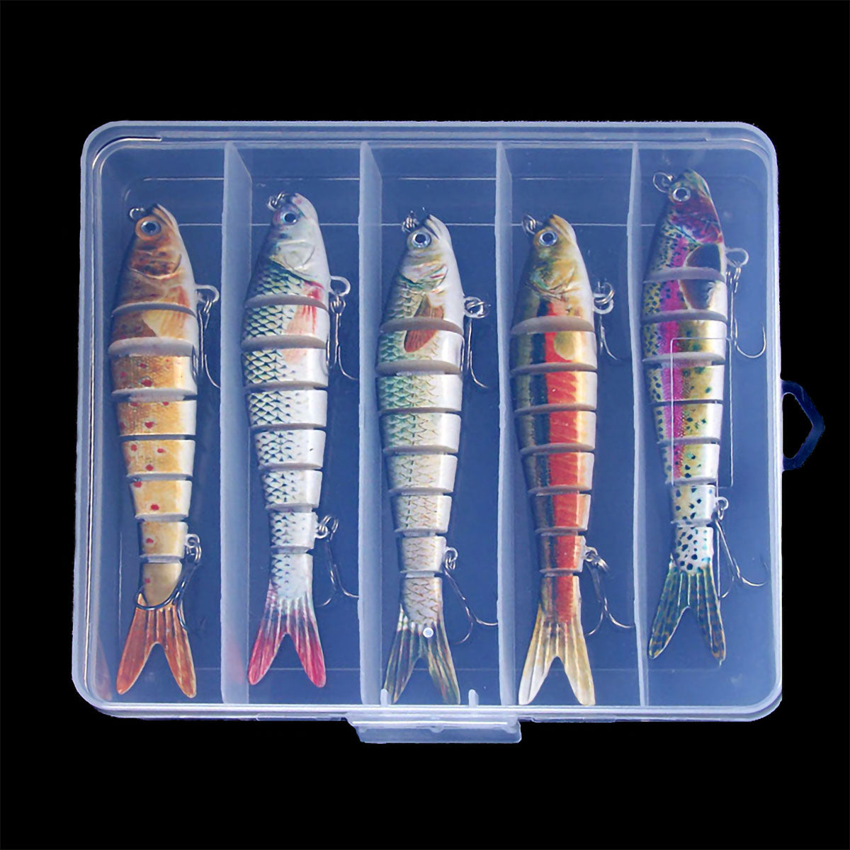 Multi Jointed Swimbaits 8 Segment Jointed 3.93inch 11.4g Bionic Lifelike Swimming Bass Lures