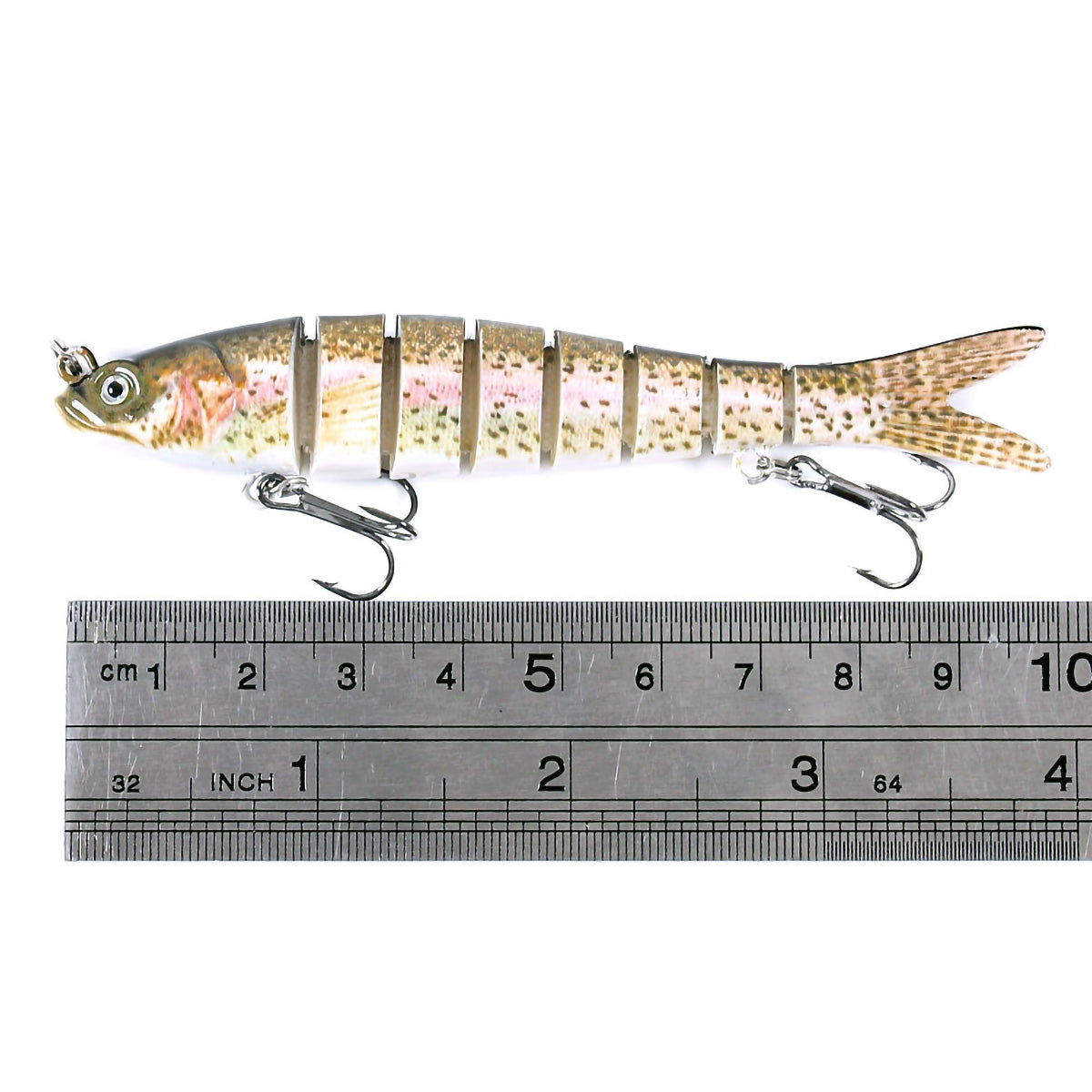 Multi Jointed Swimbaits 8 Segment Jointed 3.93inch 11.4g Bionic Lifelike Swimming Bass Lures