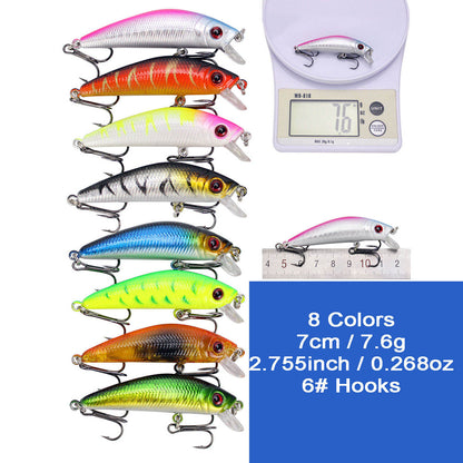 56pcs Fishing Lures Kit Minnow Popper Mixed Including for Saltwater Freshwater Trout Bass Salmon