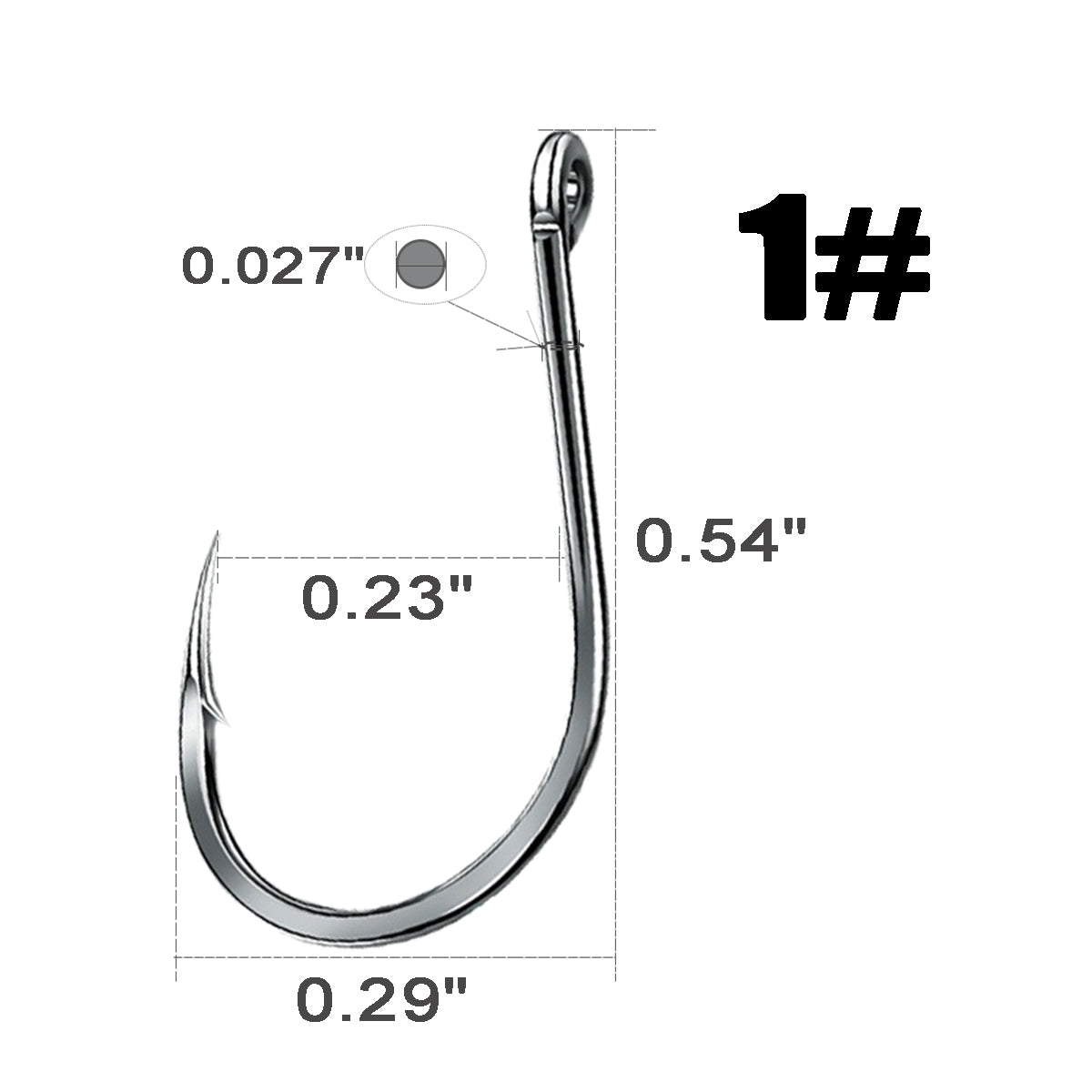 Fishing Hooks High Carbon Steel Strong Sharp 15 Sizes 200Pcs/500Pcs Set For Medium Sized Saltwater Freshwater Fish