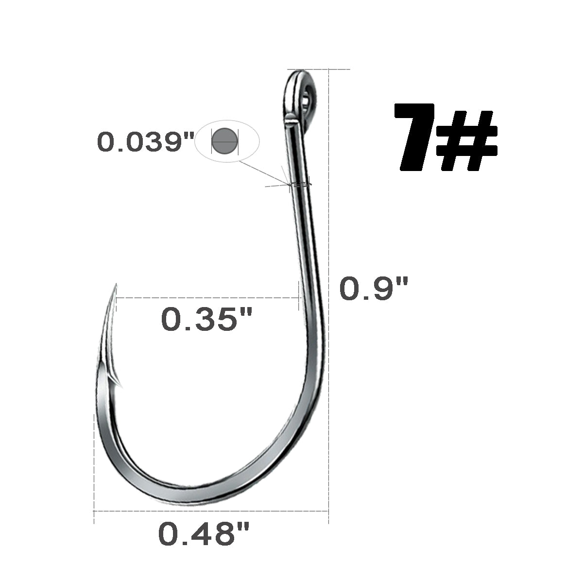 Fishing Hooks High Carbon Steel Strong Sharp 15 Sizes 200Pcs/500Pcs Set For Medium Sized Saltwater Freshwater Fish