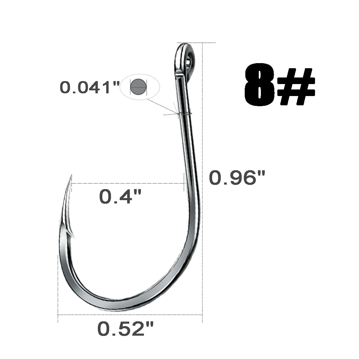 Fishing Hooks High Carbon Steel Strong Sharp 15 Sizes 200Pcs/500Pcs Set For Medium Sized Saltwater Freshwater Fish