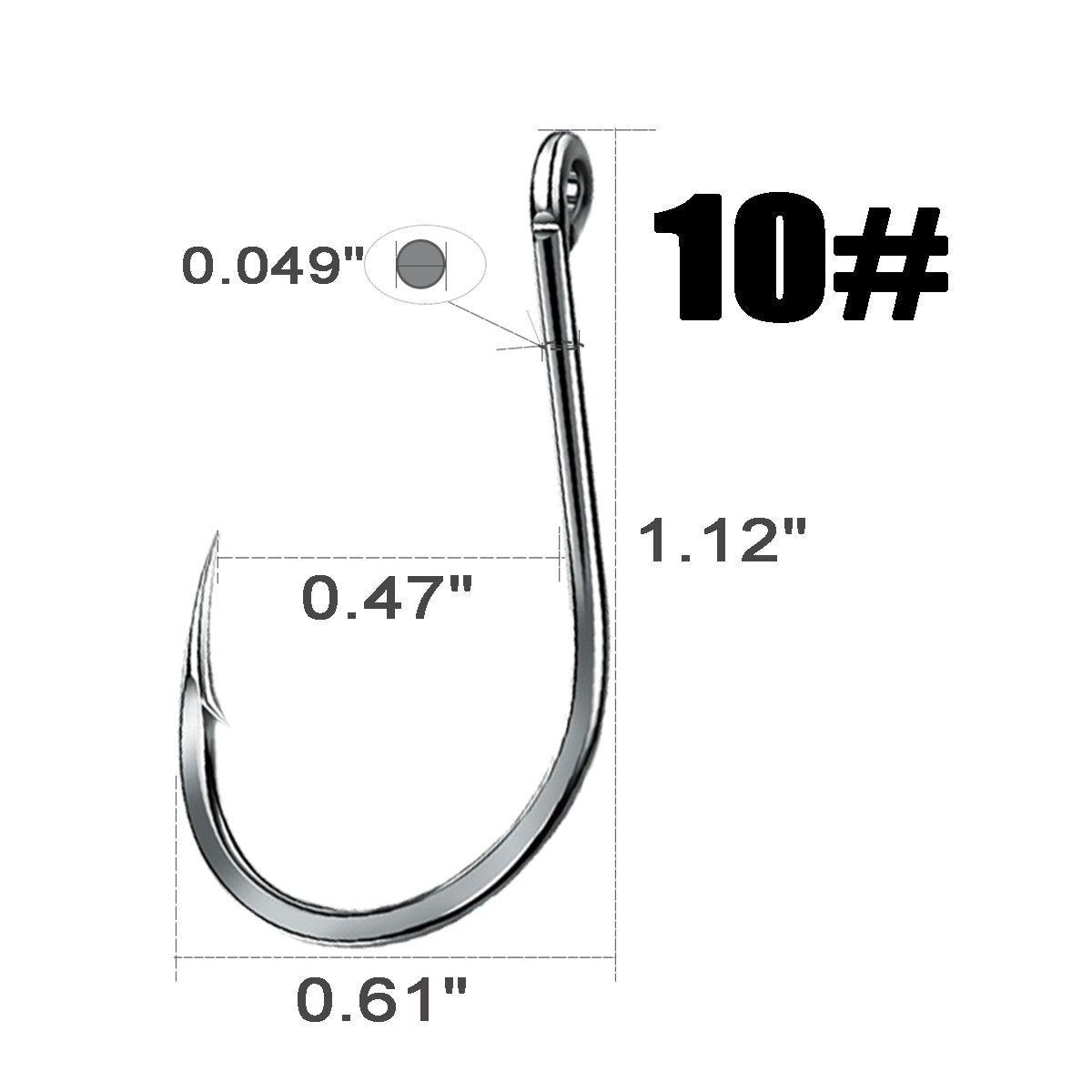 Fishing Hooks High Carbon Steel Strong Sharp 15 Sizes 200Pcs/500Pcs Set For Medium Sized Saltwater Freshwater Fish