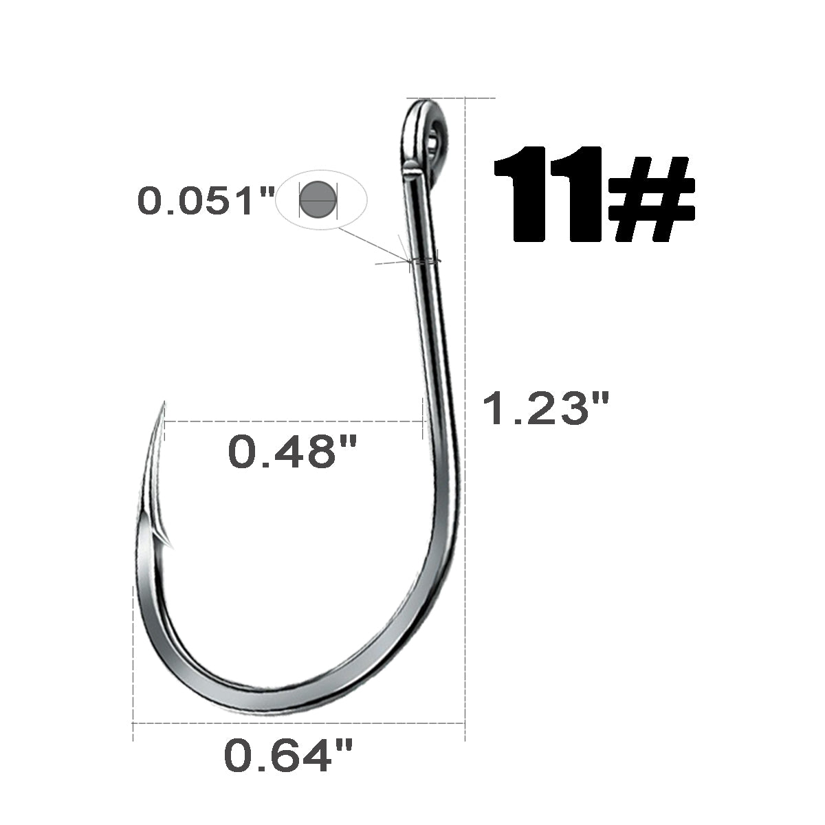 Fishing Hooks High Carbon Steel Strong Sharp 15 Sizes 200Pcs/500Pcs Set For Medium Sized Saltwater Freshwater Fish