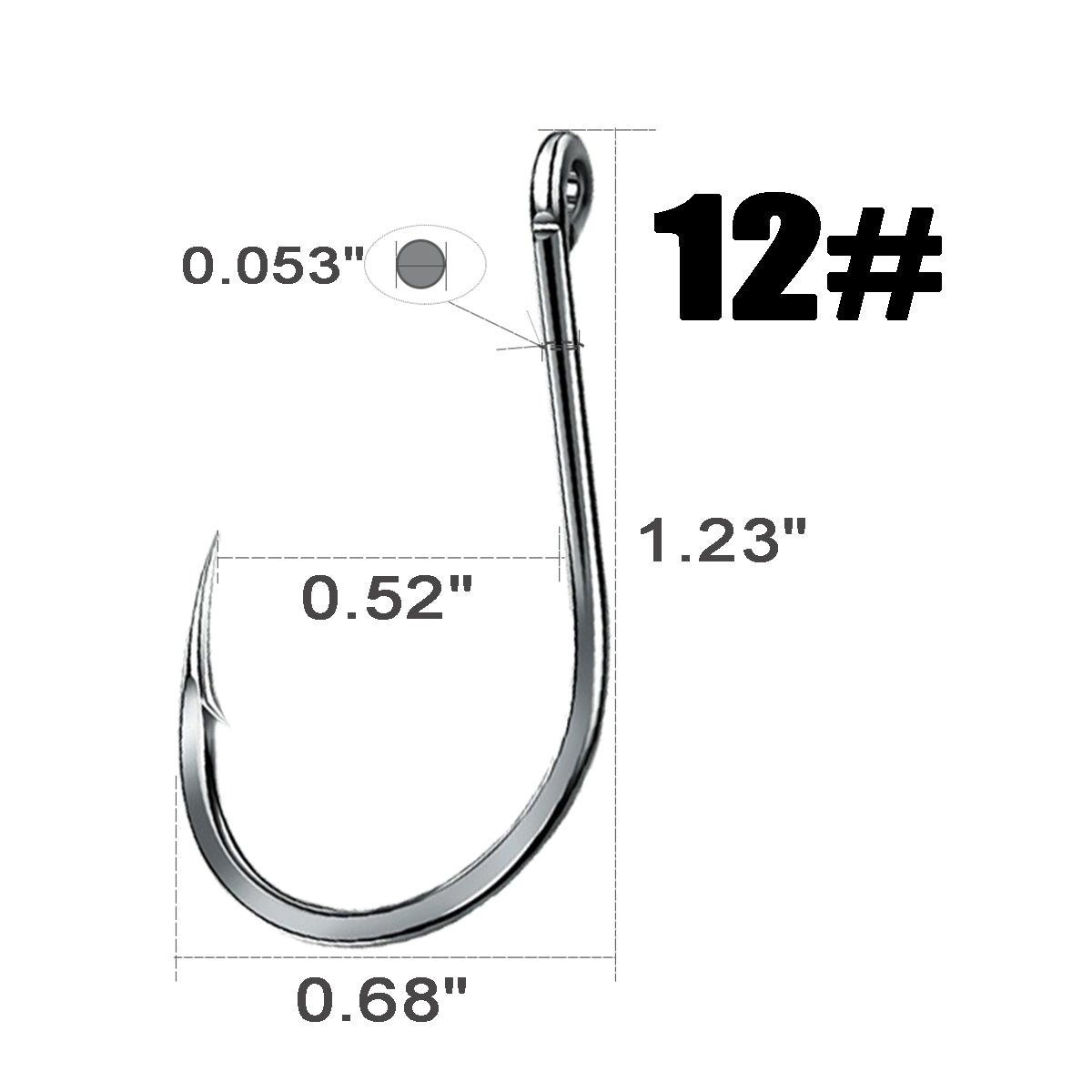 Fishing Hooks High Carbon Steel Strong Sharp 15 Sizes 200Pcs/500Pcs Set For Medium Sized Saltwater Freshwater Fish