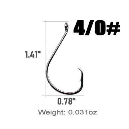 Circle Catfish Octopus Fishing Hooks High Carbon Steel Saltwater 1#-8/0# 8 Sizes 50/75/100/150/300pcs