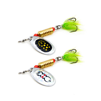 10pcs Fishing Lure Spinner Baits Set Hard Metal Small 0.12/0.17oz 2.4" Bass Trout Salmon