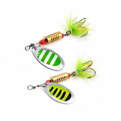 10pcs Fishing Lure Spinner Baits Set Hard Metal Small 0.12/0.17oz 2.4" Bass Trout Salmon