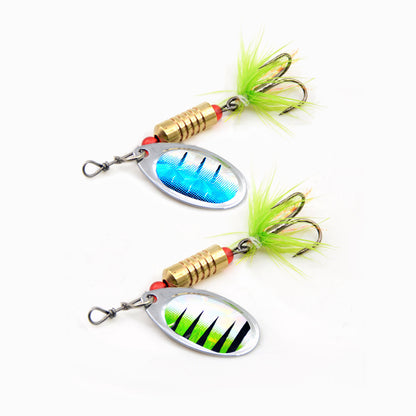 10pcs Fishing Lure Spinner Baits Set Hard Metal Small 0.12/0.17oz 2.4" Bass Trout Salmon