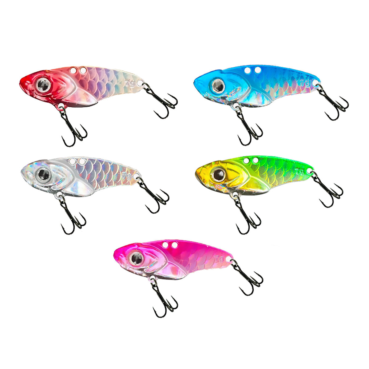 Metal VIB Fishing Lure Crankbait 1.33-2.08" 0.17-0.52oz 5/10pcs Set For Bass Trout Walleye