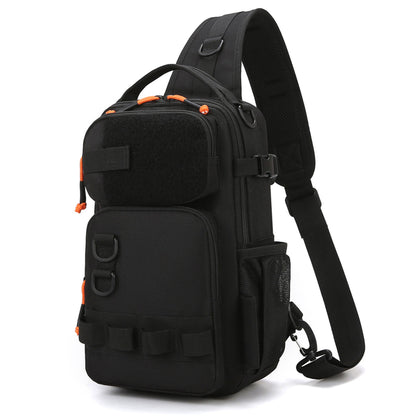 Fishing Backpack with Rod & Gear Holder Small 13.4*5.9*7.87" Lightweight Water-Resistant