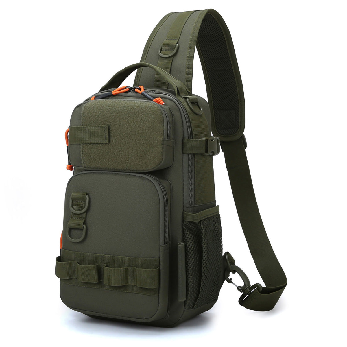 Fishing Backpack with Rod & Gear Holder Small 13.4*5.9*7.87" Lightweight Water-Resistant