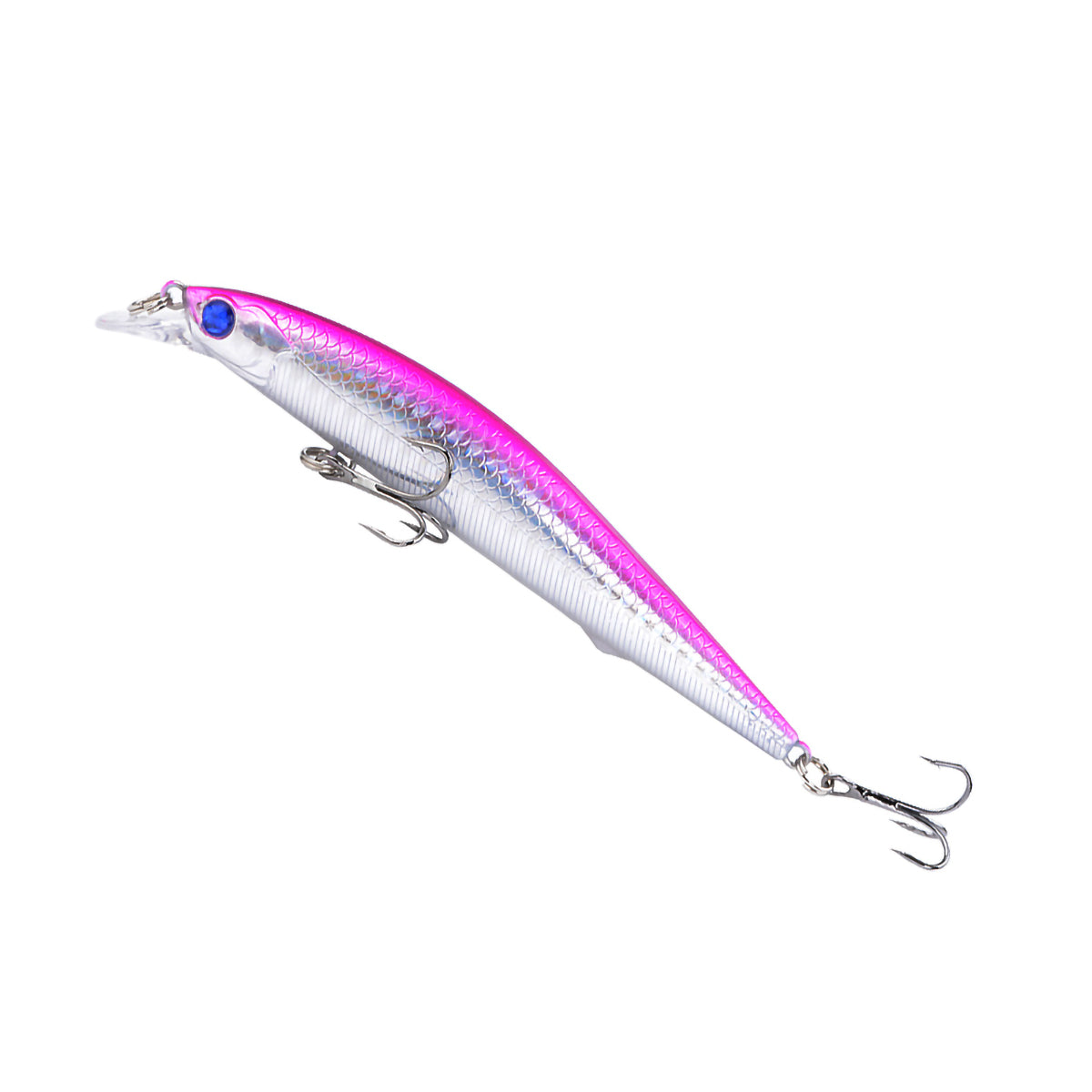 6pcs Minnow Floating Shallow/Deep Divering Fishing Lures Bait Set 3.14"/3.93"/4.44" with Treble Hook for Bass Trout Walleye Redfish