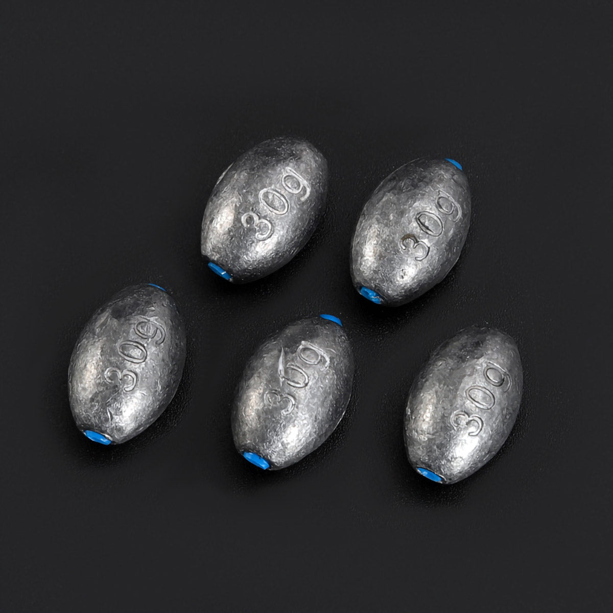 Egg Fishing Sinkers Weights Oval Shape Bass Casting Worm Bullet Tackle