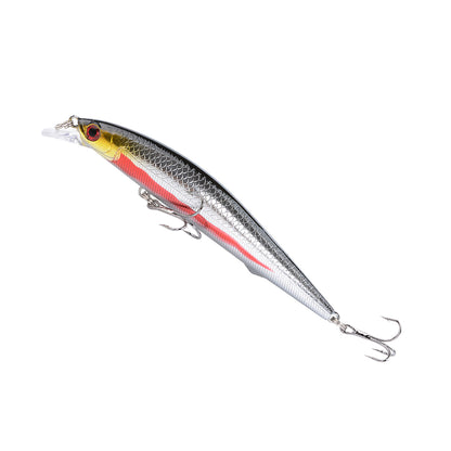 6pcs Minnow Floating Shallow/Deep Divering Fishing Lures Bait Set 3.14"/3.93"/4.44" with Treble Hook for Bass Trout Walleye Redfish