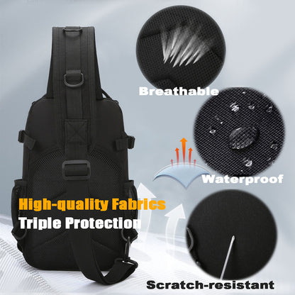 Fishing Backpack with Rod & Gear Holder Small 13.4*5.9*7.87" Lightweight Water-Resistant