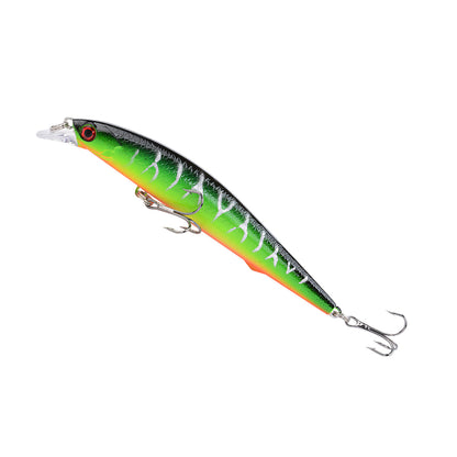 6pcs Minnow Floating Shallow/Deep Divering Fishing Lures Bait Set 3.14"/3.93"/4.44" with Treble Hook for Bass Trout Walleye Redfish